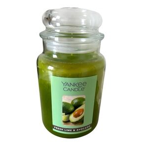 Yankee Candle Fresh Lime & Avocado Green Candle NWT